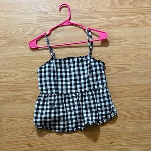 Eyeshadow Black and White Checkered Dress